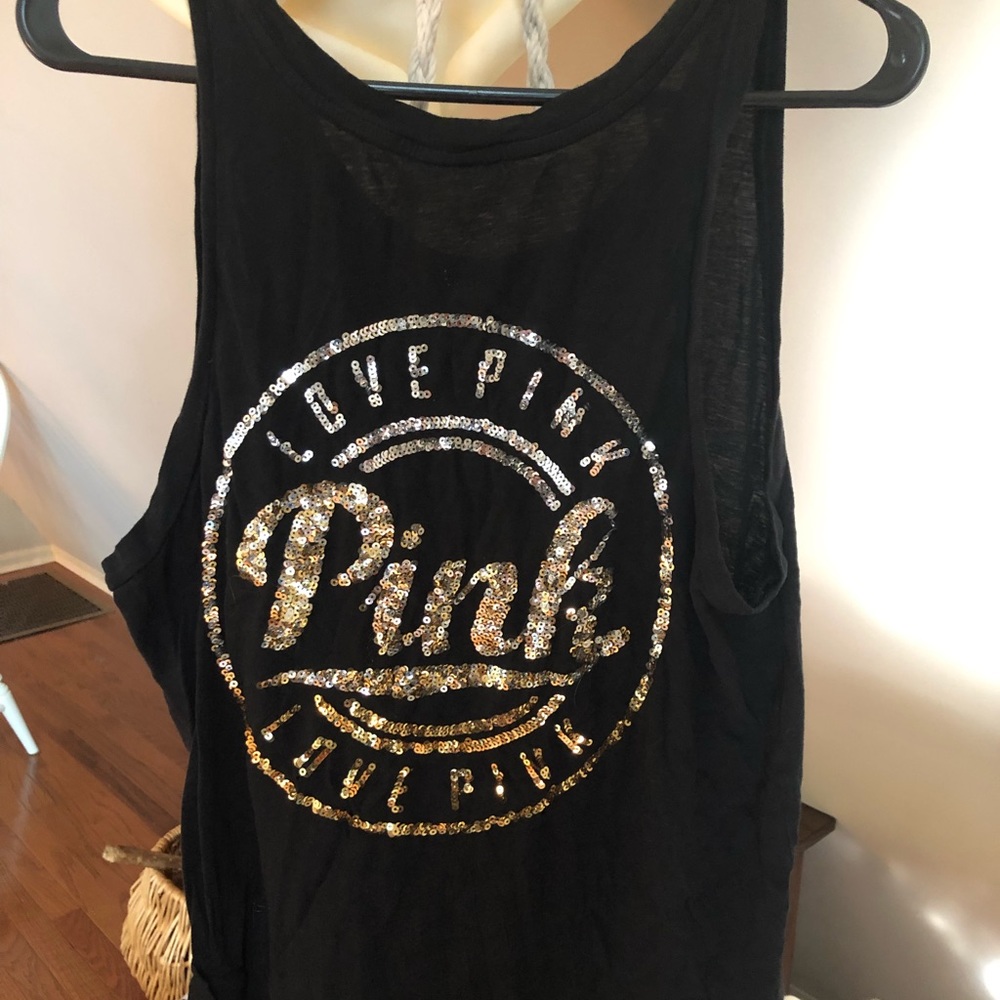 Pink lot tank yoga and sweat pants VS Large